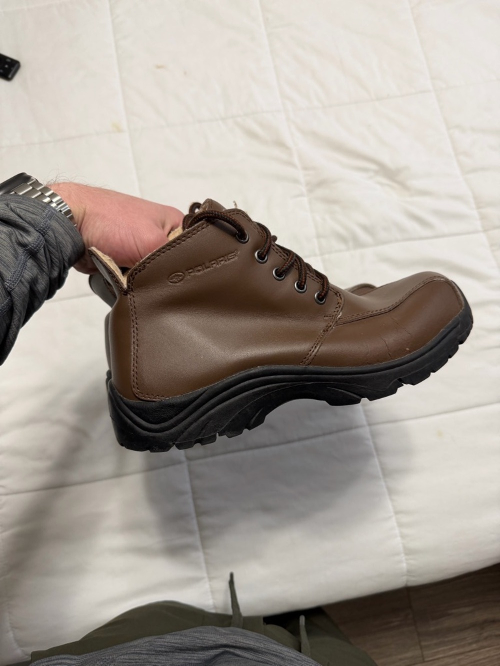 Polaris Men's Brown Leather Boots